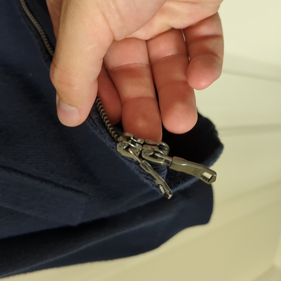 Banana Republic Men's Small Sweater - Coolmax Graohi Gray Blue - Picture 4 of 6